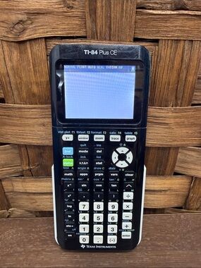 Texas Instruments TI-84 Plus CE Graphing Calculator in Black and White
